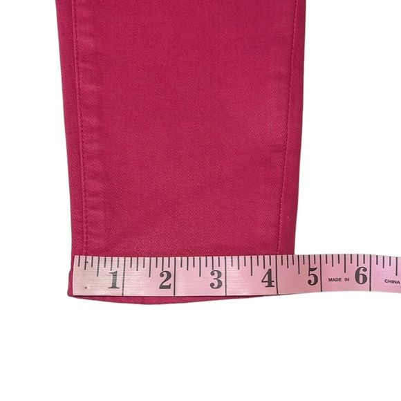 J Brand Alana High Rise Cropped Coated Dizzy Pink Jeans Size 26 NWT - Picture 11 of 17